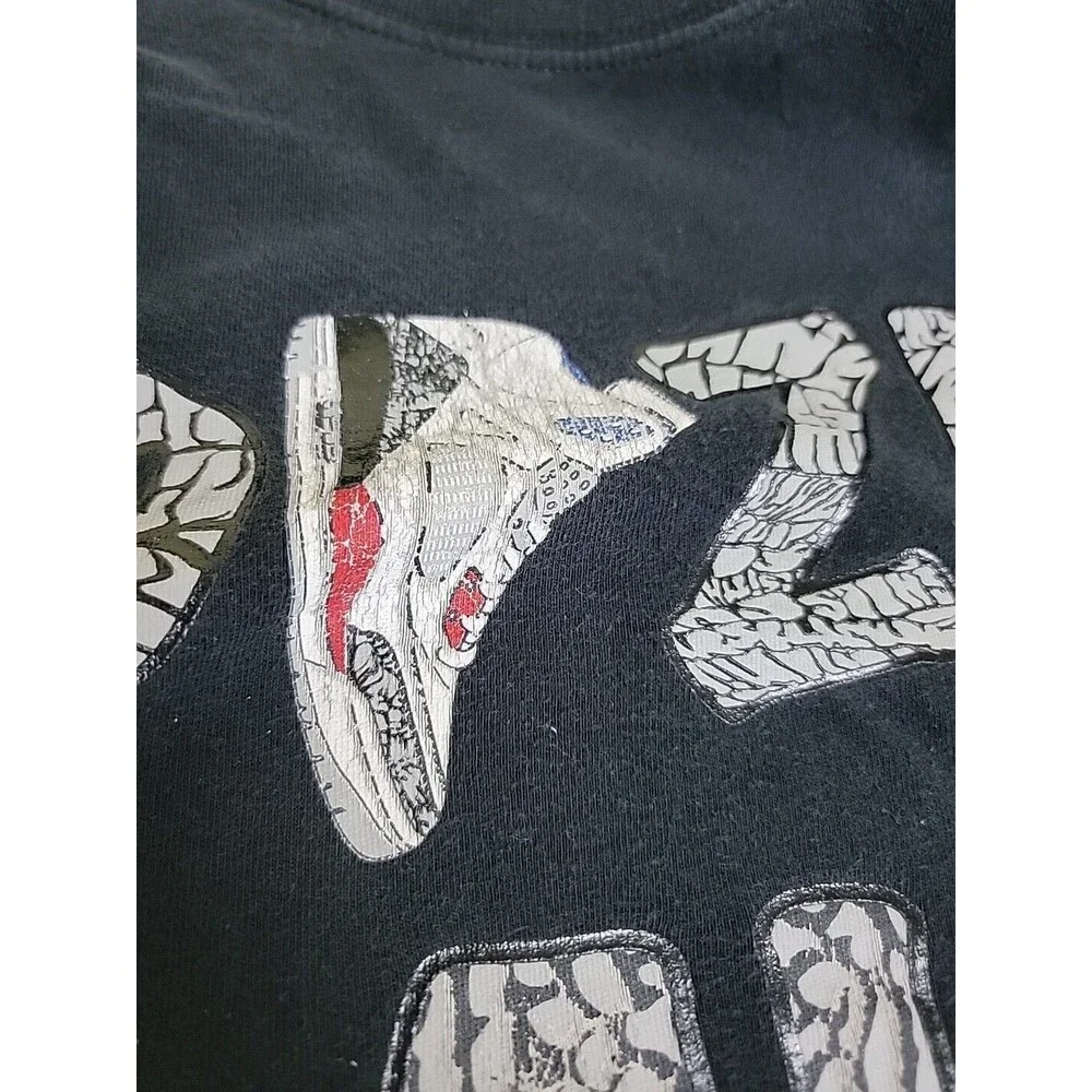 Jordan Spike Mike Shirt Mens XL Black Shoe Graphic Basketball Elephant Print‎ *
